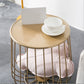 Metal Round Frame Coffee Table Set Mid Century Iron Simple Cocktail Table