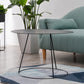 Mid-Century Modern Iron Coffee Table Set Black Finish Round Cocktail Table Clearhalo 'Coffee & Accent Tables' 'Coffee Tables' 'coffee_tables' 'furn' 'furn_coffee_tables' 'Furniture' 'Living Room Furniture' 6322737