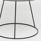 Mid-Century Modern Iron Coffee Table Set Black Finish Round Cocktail Table Clearhalo 'Coffee & Accent Tables' 'Coffee Tables' 'coffee_tables' 'furn' 'furn_coffee_tables' 'Furniture' 'Living Room Furniture' 6322740
