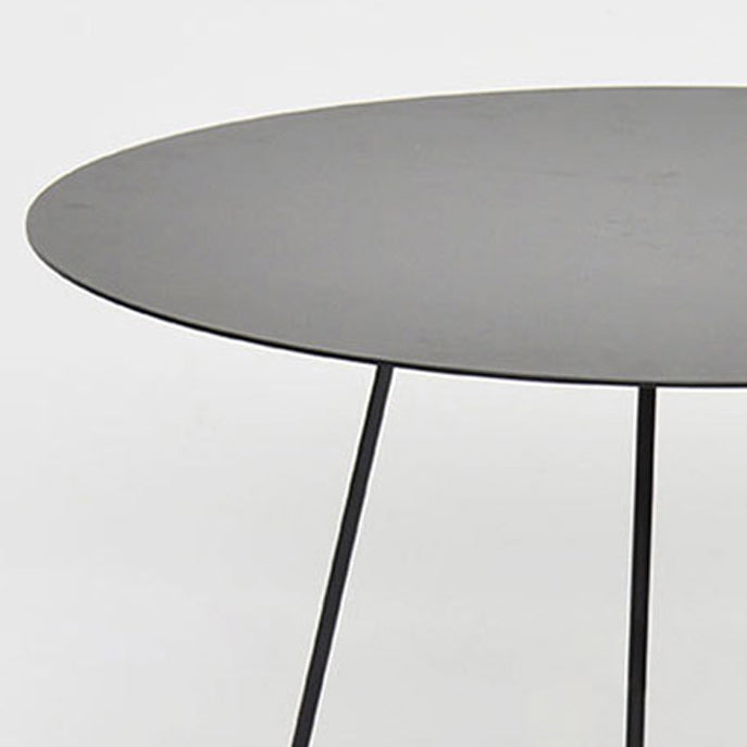 Mid-Century Modern Iron Coffee Table Set Black Finish Round Cocktail Table Clearhalo 'Coffee & Accent Tables' 'Coffee Tables' 'coffee_tables' 'furn' 'furn_coffee_tables' 'Furniture' 'Living Room Furniture' 6322741