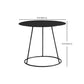 Mid-Century Modern Iron Coffee Table Set Black Finish Round Cocktail Table Clearhalo 'Coffee & Accent Tables' 'Coffee Tables' 'coffee_tables' 'furn' 'furn_coffee_tables' 'Furniture' 'Living Room Furniture' 6322750