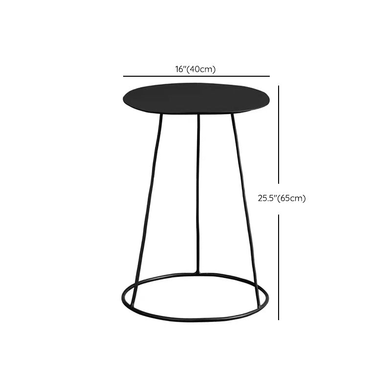 Mid-Century Modern Iron Coffee Table Set Black Finish Round Cocktail Table Clearhalo 'Coffee & Accent Tables' 'Coffee Tables' 'coffee_tables' 'furn' 'furn_coffee_tables' 'Furniture' 'Living Room Furniture' 6322751
