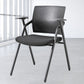 19" Wide Contemporary Desk Chair Black No Wheels Office Chair Clearhalo 'furn' 'furn_office_chair' 'Furniture' 'Office Chairs' 'Office Furniture' 'office_chair' 6322783