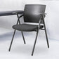 19" Wide Contemporary Desk Chair Black No Wheels Office Chair Clearhalo 'furn' 'furn_office_chair' 'Furniture' 'Office Chairs' 'Office Furniture' 'office_chair' 6322788