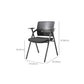 19" Wide Contemporary Desk Chair Black No Wheels Office Chair Clearhalo 'furn' 'furn_office_chair' 'Furniture' 'Office Chairs' 'Office Furniture' 'office_chair' 6322796