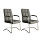 Modern Fixed Arms Desk Chair Faux Leather Mid Back Office Chair 2 Piece Set Clearhalo 'furn' 'furn_office_chair' 'Furniture' 'Office Chairs' 'Office Furniture' 'office_chair' 6322815
