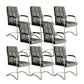 Modern Fixed Arms Desk Chair Faux Leather Mid Back Office Chair 8 Piece Set Clearhalo 'furn' 'furn_office_chair' 'Furniture' 'Office Chairs' 'Office Furniture' 'office_chair' 6322821