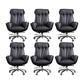 High Back Armless Managers Chair Modern Faux Leather Executive Chair 6 Piece Set Clearhalo 'furn' 'furn_office_chair' 'Furniture' 'Office Chairs' 'Office Furniture' 'office_chair' 6322836