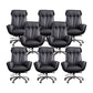 High Back Armless Managers Chair Modern Faux Leather Executive Chair 8 Piece Set Clearhalo 'furn' 'furn_office_chair' 'Furniture' 'Office Chairs' 'Office Furniture' 'office_chair' 6322838