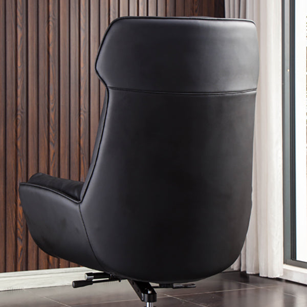 High Back Armless Managers Chair Modern Faux Leather Executive Chair Clearhalo 'furn' 'furn_office_chair' 'Furniture' 'Office Chairs' 'Office Furniture' 'office_chair' 6322843