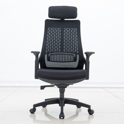 Sedia moderna con braccioli inclusi, sedia girevole, sedia da lavoro ergonomica con schienale alto