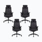 Sedia moderna con braccioli inclusi, sedia girevole, sedia da lavoro ergonomica con schienale alto