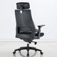 Sedia moderna con braccioli inclusi, sedia girevole, sedia da lavoro ergonomica con schienale alto