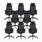 Sedia moderna con braccioli inclusi, sedia girevole, sedia da lavoro ergonomica con schienale alto