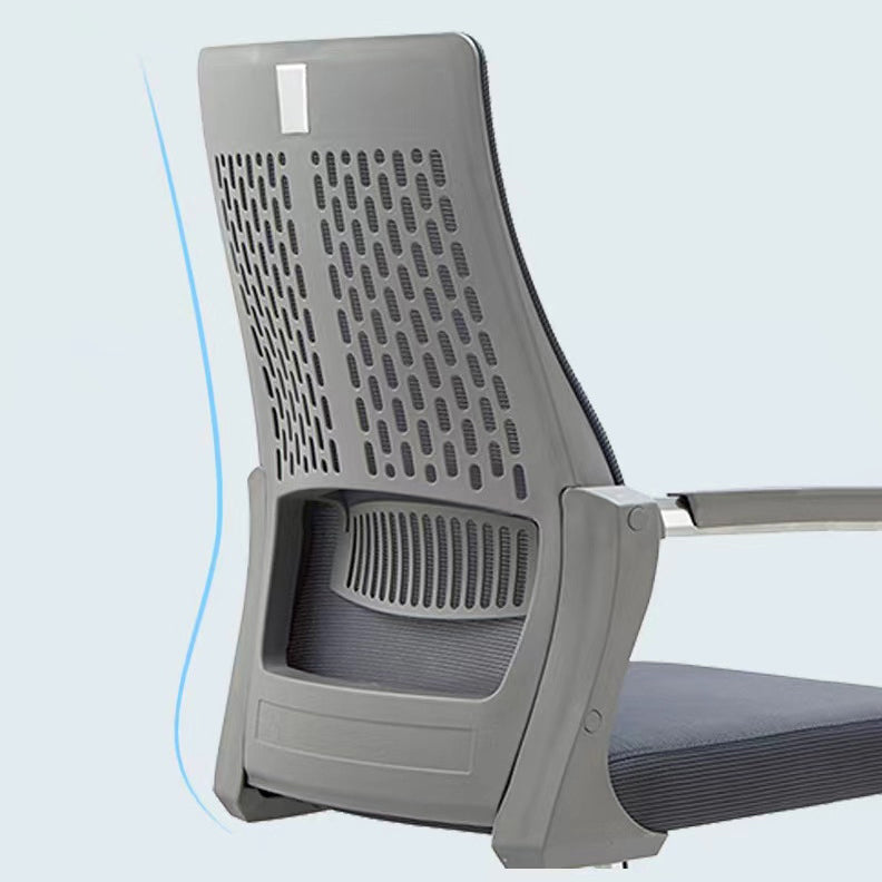Sedia moderna con braccioli inclusi, sedia girevole, sedia da lavoro ergonomica con schienale alto