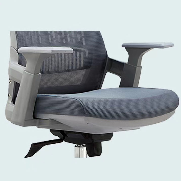 Sedia moderna con braccioli inclusi, sedia girevole, sedia da lavoro ergonomica con schienale alto