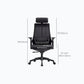 Sedia moderna con braccioli inclusi, sedia girevole, sedia da lavoro ergonomica con schienale alto