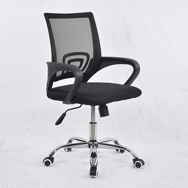 Contemporary Tilt Mechanism Microfiber Chair Task Mid-Back Arm Chair Clearhalo 'furn' 'furn_office_chair' 'Furniture' 'Office Chairs' 'Office Furniture' 'office_chair' 6322889