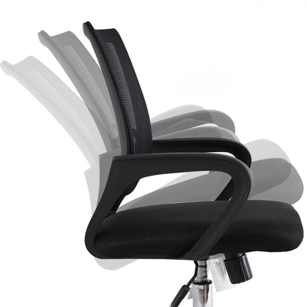 Contemporary Tilt Mechanism Microfiber Chair Task Mid-Back Arm Chair Clearhalo 'furn' 'furn_office_chair' 'Furniture' 'Office Chairs' 'Office Furniture' 'office_chair' 6322892