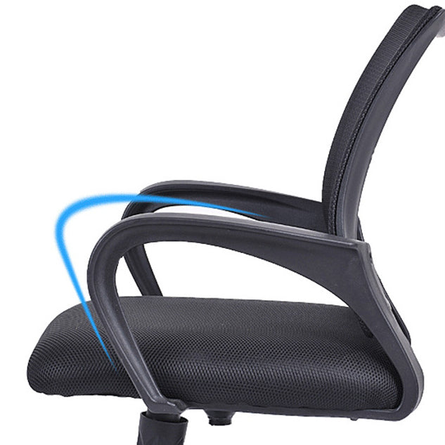 Contemporary Tilt Mechanism Microfiber Chair Task Mid-Back Arm Chair Clearhalo 'furn' 'furn_office_chair' 'Furniture' 'Office Chairs' 'Office Furniture' 'office_chair' 6322898