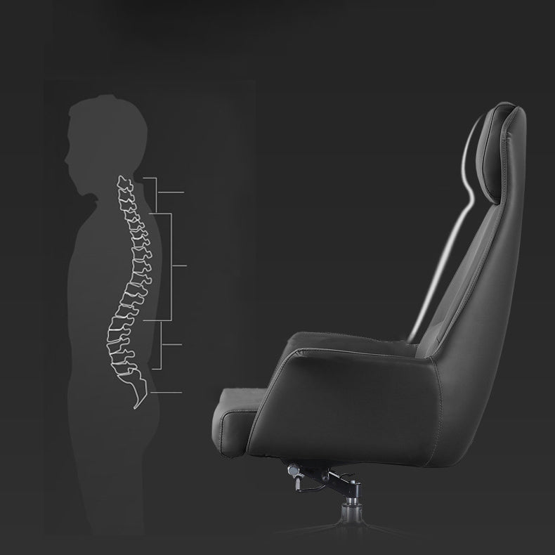 20 "larges managers modernes chaise en cuir haut dossier de direction arrière
