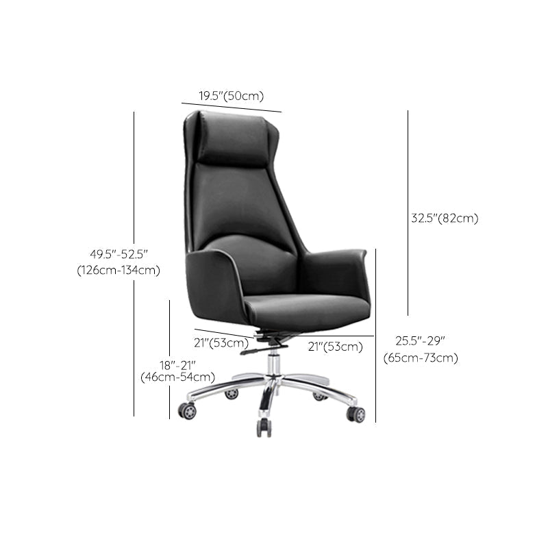 20 "larges managers modernes chaise en cuir haut dossier de direction arrière