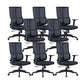 24" Wide Modern Desk Chair Breathable AirGrid Arms Included Office Chair 8 Piece Set Mid-Back (14-22 in.) Clearhalo 'furn' 'furn_office_chair' 'Furniture' 'Office Chairs' 'Office Furniture' 'office_chair' 6322933