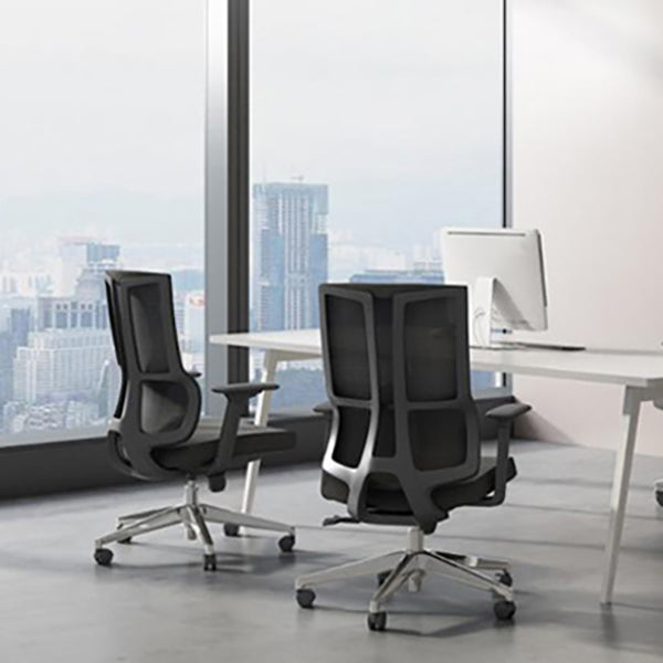 24" Wide Modern Desk Chair Breathable AirGrid Arms Included Office Chair Clearhalo 'furn' 'furn_office_chair' 'Furniture' 'Office Chairs' 'Office Furniture' 'office_chair' 6322941