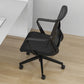 Chaise de bureau de style moderne, bras fixes à dossier moyen, chaise de travail ergonomique en maille