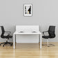 Chaise de bureau de style moderne, bras fixes à dossier moyen, chaise de travail ergonomique en maille