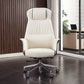 Modern Faux Leather Executive Chair High Back Armless Swivel Chair Microfiber Leather 1 Piece Clearhalo 'furn' 'furn_office_chair' 'Furniture' 'Office Chairs' 'Office Furniture' 'office_chair' 6323015