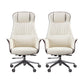 Modern Faux Leather Executive Chair High Back Armless Swivel Chair 2 Piece Set Clearhalo 'furn' 'furn_office_chair' 'Furniture' 'Office Chairs' 'Office Furniture' 'office_chair' 6323016