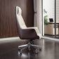 Modern Faux Leather Executive Chair High Back Armless Swivel Chair Clearhalo 'furn' 'furn_office_chair' 'Furniture' 'Office Chairs' 'Office Furniture' 'office_chair' 6323018