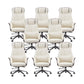 Modern Faux Leather Executive Chair High Back Armless Swivel Chair 8 Piece Set Clearhalo 'furn' 'furn_office_chair' 'Furniture' 'Office Chairs' 'Office Furniture' 'office_chair' 6323021
