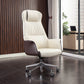 Modern Faux Leather Executive Chair High Back Armless Swivel Chair Clearhalo 'furn' 'furn_office_chair' 'Furniture' 'Office Chairs' 'Office Furniture' 'office_chair' 6323027