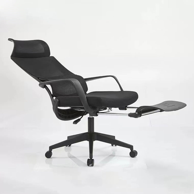 Modern Breathable AirGrid Chair Ergonomic Computer Task Mesh Swivel Chair Black 1 Piece Clearhalo 'furn' 'furn_office_chair' 'Furniture' 'Office Chairs' 'Office Furniture' 'office_chair' 6323047