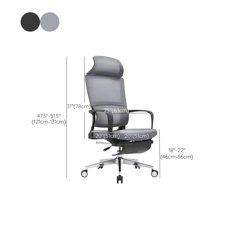 Modern Breathable AirGrid Chair Ergonomic Computer Task Mesh Swivel Chair Clearhalo 'furn' 'furn_office_chair' 'Furniture' 'Office Chairs' 'Office Furniture' 'office_chair' 6323064