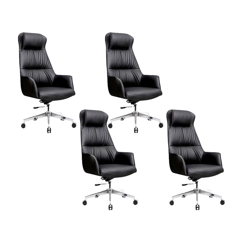 Zeitgenössischer, nicht belastender Managerstuhl aus Kunstleder