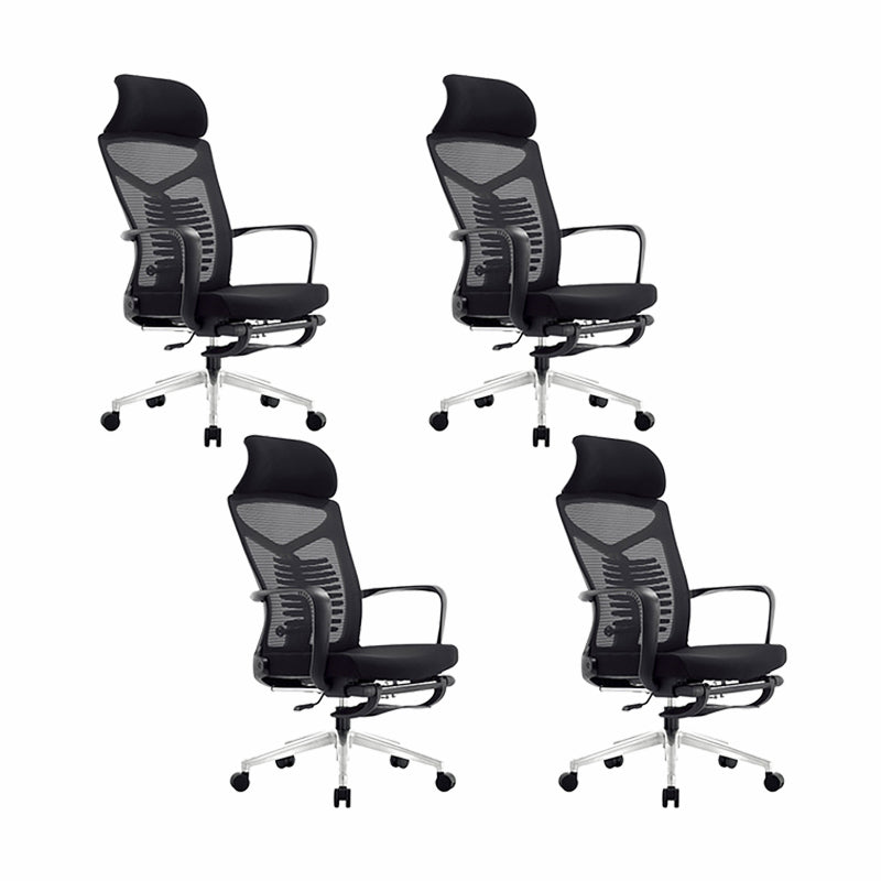 Armen inbegrepen Draaistoel Ergonomische bureaustoel met hoge rugleuning