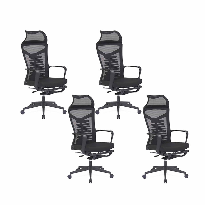 Armen inbegrepen Draaistoel Ergonomische bureaustoel met hoge rugleuning