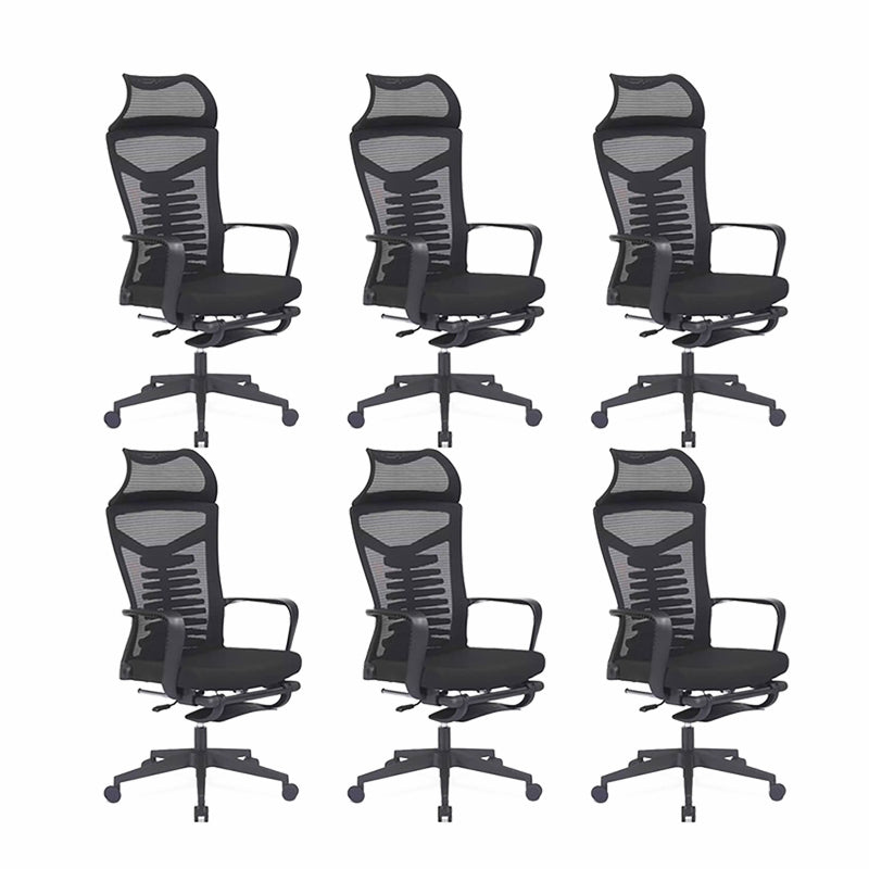 Armen inbegrepen Draaistoel Ergonomische bureaustoel met hoge rugleuning