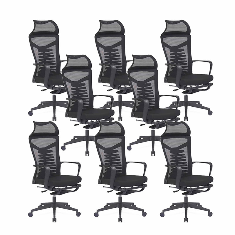 Armen inbegrepen Draaistoel Ergonomische bureaustoel met hoge rugleuning