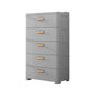 Plastic Matte Finish Non-Hanging Armoire Modern Storage Cabinet for Home