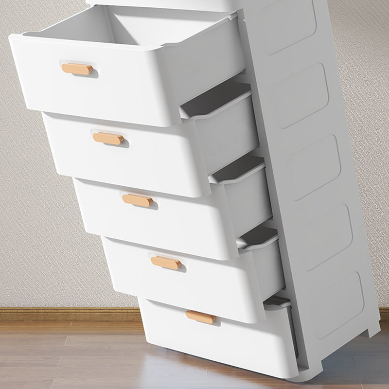 Plastic Matte Finish Non-Hanging Armoire Modern Storage Cabinet for Home