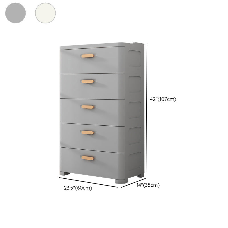 Plastic Matte Finish Non-Hanging Armoire Modern Storage Cabinet for Home
