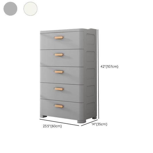 Plastic Matte Finish Non-Hanging Armoire Modern Storage Cabinet for Home