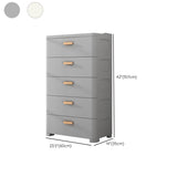 Plastic Matte Finish Non-Hanging Armoire Modern Storage Cabinet for Home