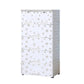 Modern White Cabinet with 6 Drawers Plastic Storage Cabinet for Bedroom