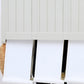 Modern White Cabinet with 6 Drawers Plastic Storage Cabinet for Bedroom