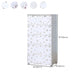 Modern White Cabinet with 6 Drawers Plastic Storage Cabinet for Bedroom